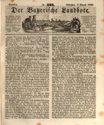 Der Bayerische Landbote Samstag 11. August 1838