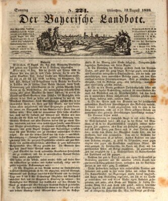 Der Bayerische Landbote Sonntag 12. August 1838