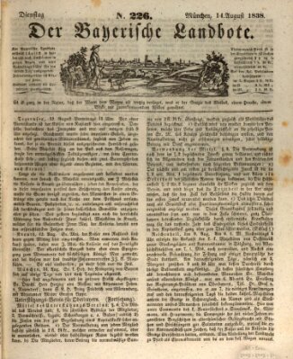 Der Bayerische Landbote Dienstag 14. August 1838