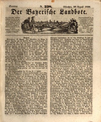 Der Bayerische Landbote Sonntag 26. August 1838