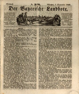 Der Bayerische Landbote Mittwoch 5. September 1838