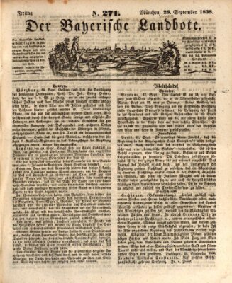 Der Bayerische Landbote Freitag 28. September 1838