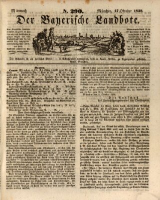 Der Bayerische Landbote Mittwoch 17. Oktober 1838