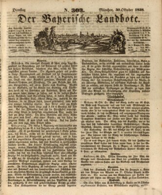 Der Bayerische Landbote Dienstag 30. Oktober 1838