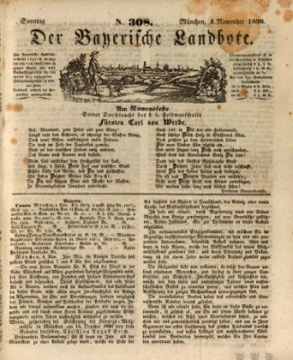 Der Bayerische Landbote Sonntag 4. November 1838