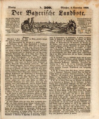 Der Bayerische Landbote Montag 5. November 1838