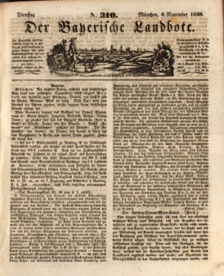 Der Bayerische Landbote Dienstag 6. November 1838