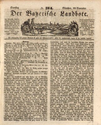 Der Bayerische Landbote Samstag 10. November 1838