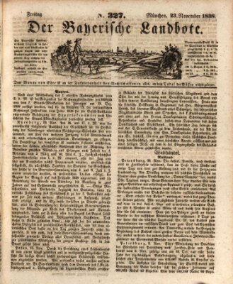 Der Bayerische Landbote Freitag 23. November 1838