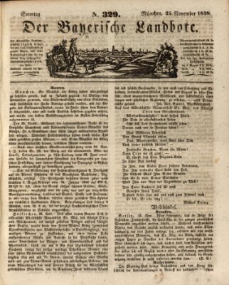 Der Bayerische Landbote Sonntag 25. November 1838