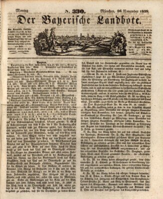 Der Bayerische Landbote Montag 26. November 1838