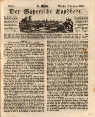 Der Bayerische Landbote Freitag 7. Dezember 1838