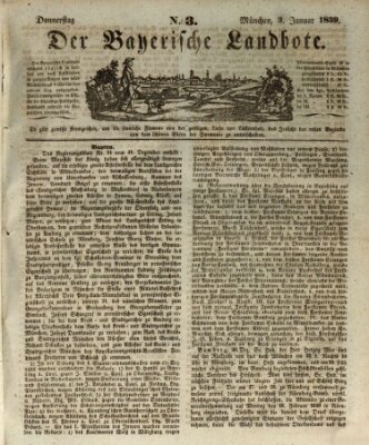 Der Bayerische Landbote Donnerstag 3. Januar 1839