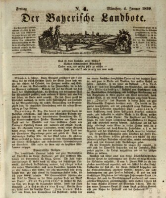 Der Bayerische Landbote Freitag 4. Januar 1839