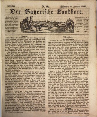 Der Bayerische Landbote Dienstag 8. Januar 1839