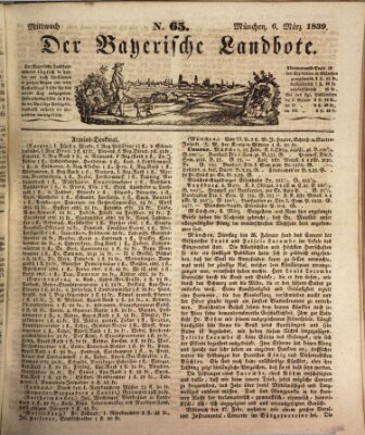 Der Bayerische Landbote Mittwoch 6. März 1839