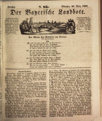 Der Bayerische Landbote Dienstag 26. März 1839