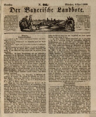 Der Bayerische Landbote Samstag 6. April 1839