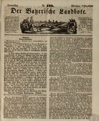 Der Bayerische Landbote Donnerstag 9. Mai 1839