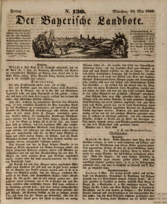 Der Bayerische Landbote Freitag 10. Mai 1839