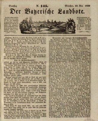 Der Bayerische Landbote Samstag 25. Mai 1839