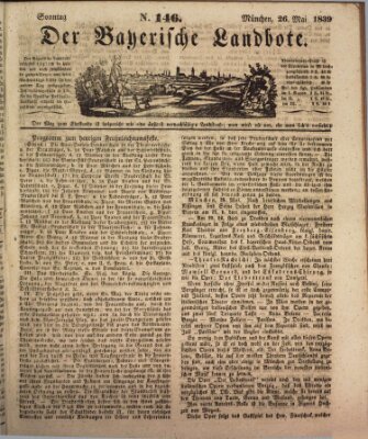 Der Bayerische Landbote Sonntag 26. Mai 1839