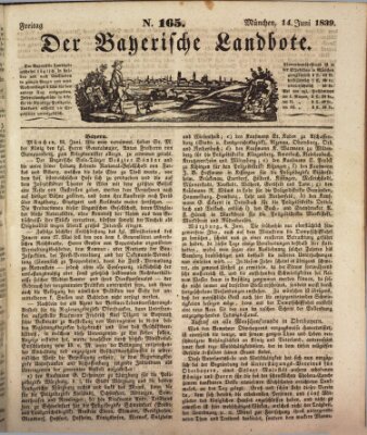 Der Bayerische Landbote Freitag 14. Juni 1839