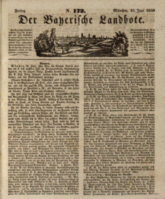 Der Bayerische Landbote Freitag 21. Juni 1839