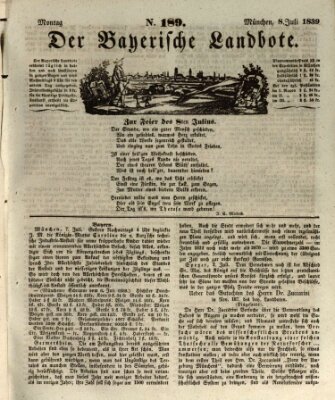 Der Bayerische Landbote Montag 8. Juli 1839