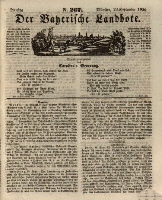 Der Bayerische Landbote Dienstag 24. September 1839