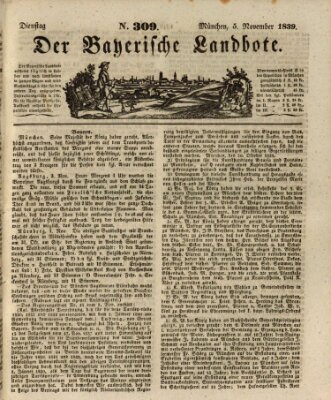 Der Bayerische Landbote Dienstag 5. November 1839