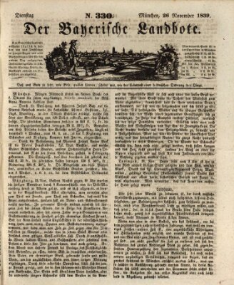 Der Bayerische Landbote Dienstag 26. November 1839