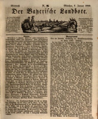 Der Bayerische Landbote Dienstag 7. Januar 1840