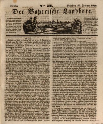 Der Bayerische Landbote Dienstag 25. Februar 1840