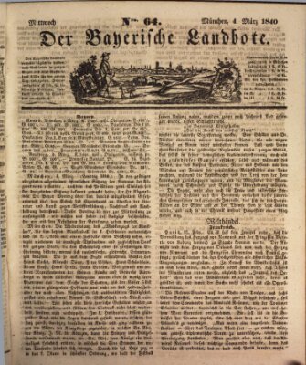 Der Bayerische Landbote Mittwoch 4. März 1840