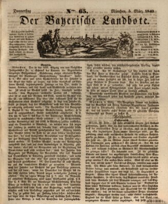 Der Bayerische Landbote Donnerstag 5. März 1840