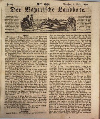 Der Bayerische Landbote Freitag 6. März 1840