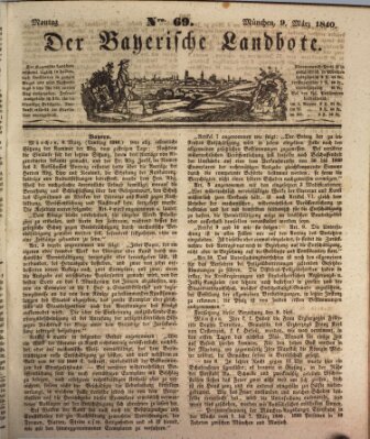 Der Bayerische Landbote Montag 9. März 1840