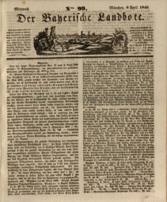 Der Bayerische Landbote Mittwoch 8. April 1840