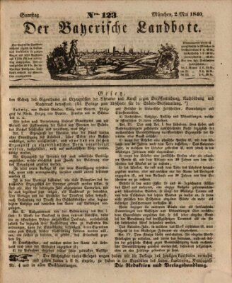 Der Bayerische Landbote Samstag 2. Mai 1840