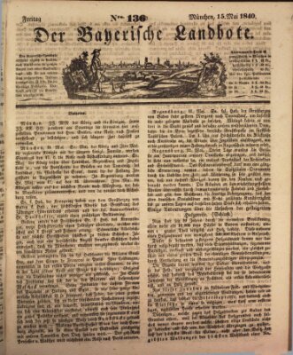 Der Bayerische Landbote Freitag 15. Mai 1840