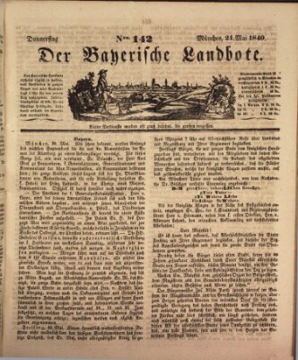 Der Bayerische Landbote Donnerstag 21. Mai 1840