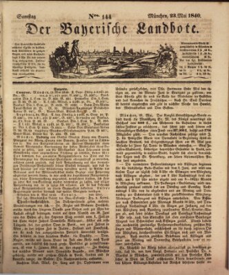 Der Bayerische Landbote Samstag 23. Mai 1840