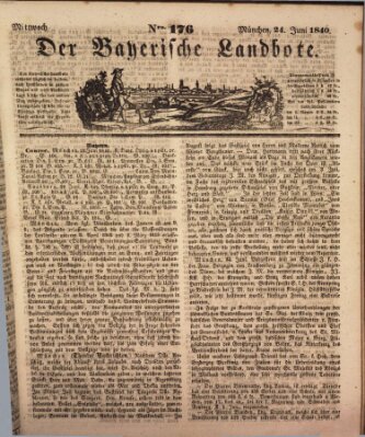 Der Bayerische Landbote Mittwoch 24. Juni 1840