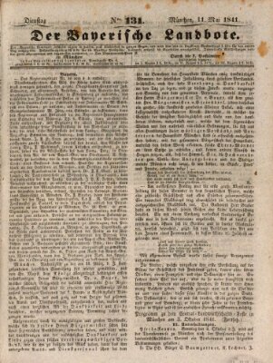 Der Bayerische Landbote Dienstag 11. Mai 1841