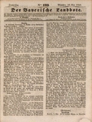 Der Bayerische Landbote Donnerstag 13. Mai 1841