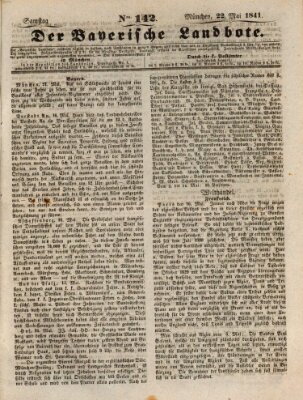 Der Bayerische Landbote Samstag 22. Mai 1841