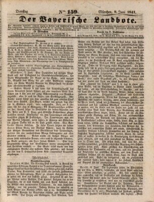 Der Bayerische Landbote Dienstag 8. Juni 1841