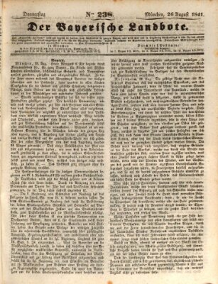 Der Bayerische Landbote Donnerstag 26. August 1841