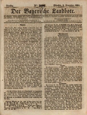 Der Bayerische Landbote Dienstag 2. November 1841